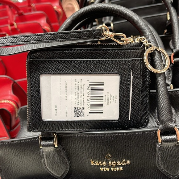 Kate Spade Schuyler Small Card Holder Wristlet
Black 
NWT - Picture 11 of 16